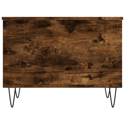 Coffee Table Smoked Oak 60x44.5x45 cm Engineered Wood