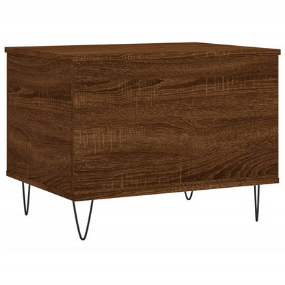 Coffee Table Brown Oak 60x44.5x45 cm Engineered Wood