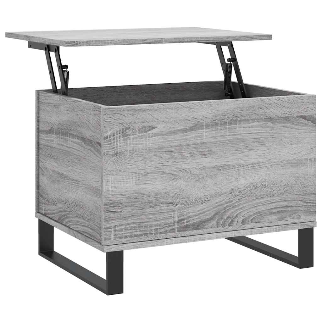 Coffee Table Grey Sonoma 60x44.5x45 cm Engineered Wood