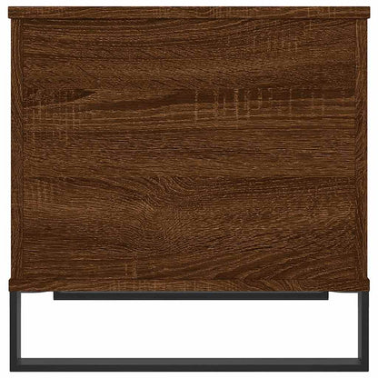 Coffee Table Brown Oak 60x44.5x45 cm Engineered Wood