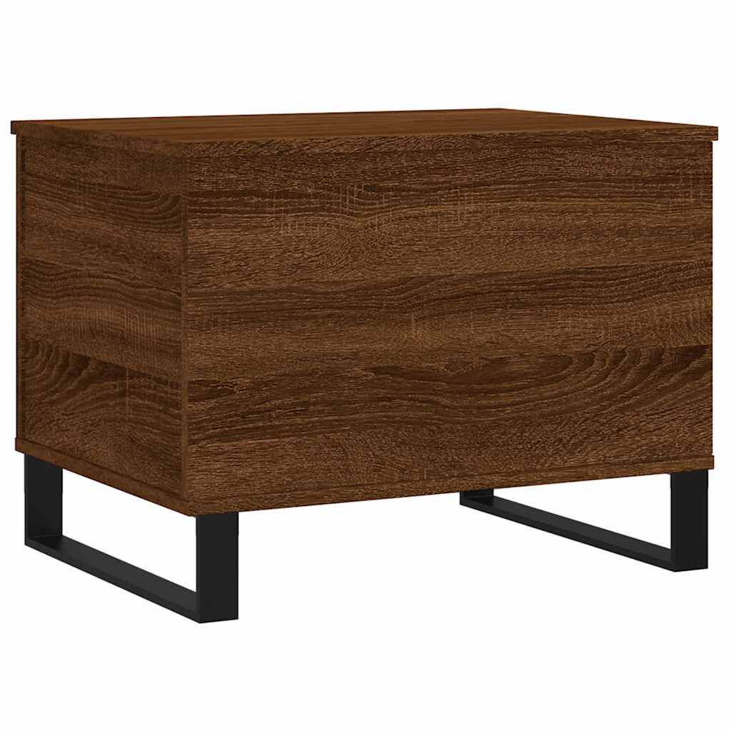 Coffee Table Brown Oak 60x44.5x45 cm Engineered Wood