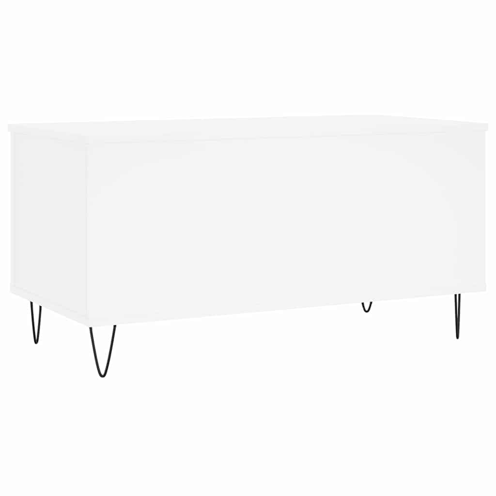 Coffee Table White 90x44.5x45 cm Engineered Wood