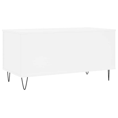 Coffee Table White 90x44.5x45 cm Engineered Wood