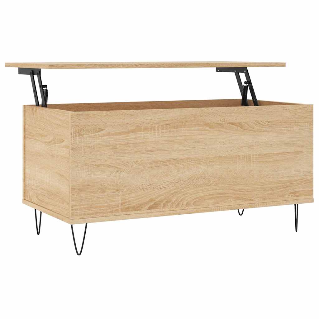 Coffee Table Sonoma Oak 90x44.5x45 cm Engineered Wood