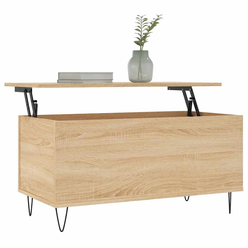 Coffee Table Sonoma Oak 90x44.5x45 cm Engineered Wood