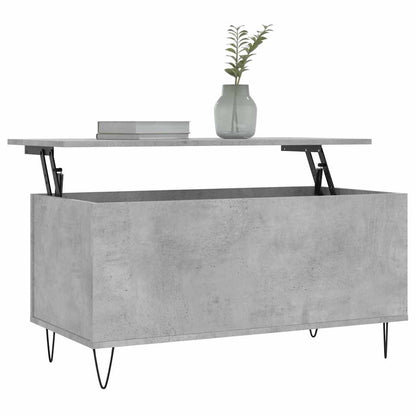Coffee Table Concrete Grey 90x44.5x45 cm Engineered Wood