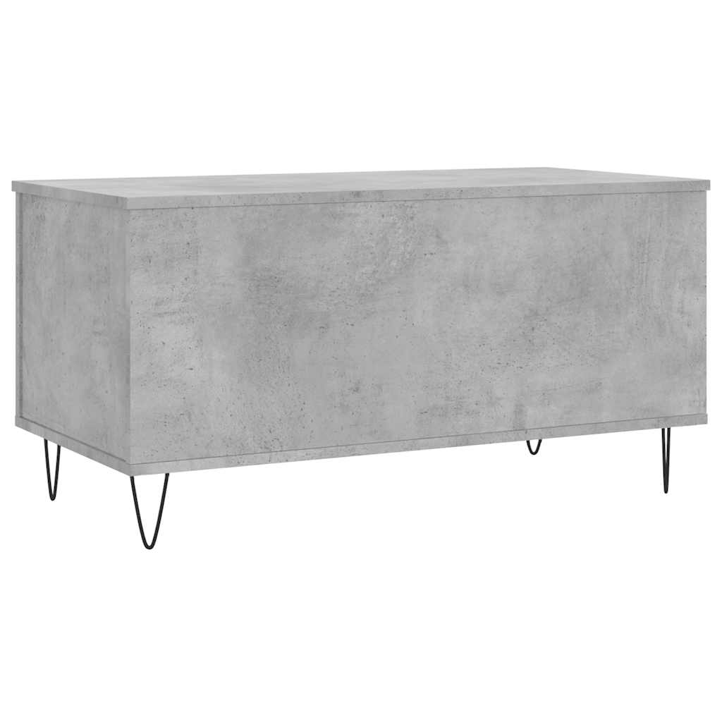 Coffee Table Concrete Grey 90x44.5x45 cm Engineered Wood