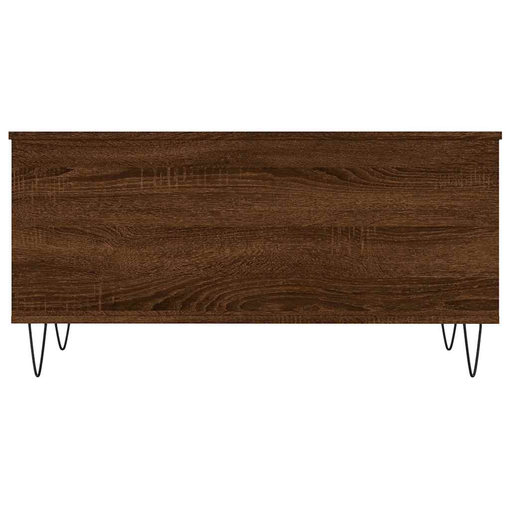 Coffee Table Brown Oak 90x44.5x45 cm Engineered Wood