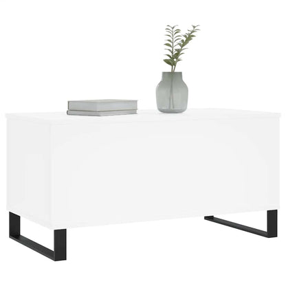 Coffee Table White 90x44.5x45 cm Engineered Wood