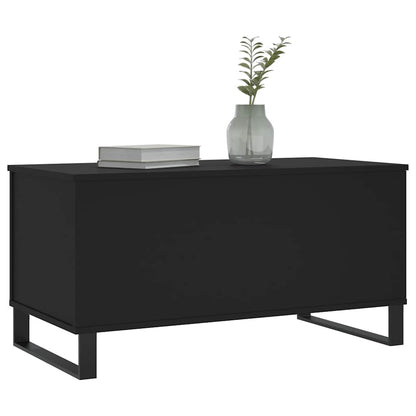 Coffee Table Black 90x44.5x45 cm Engineered Wood