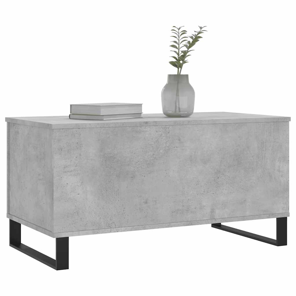 Coffee Table Concrete Grey 90x44.5x45 cm Engineered Wood