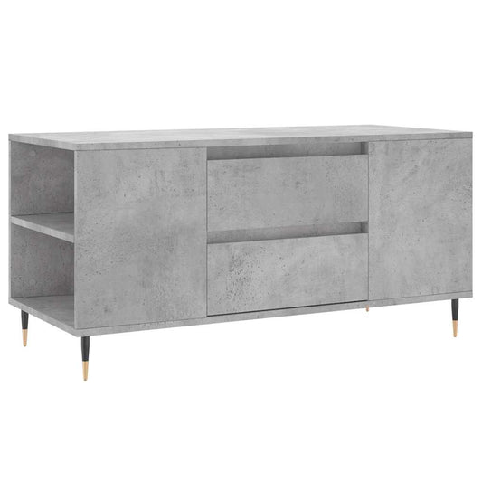 Coffee Table Concrete Grey 102x44.5x50 cm Engineered Wood