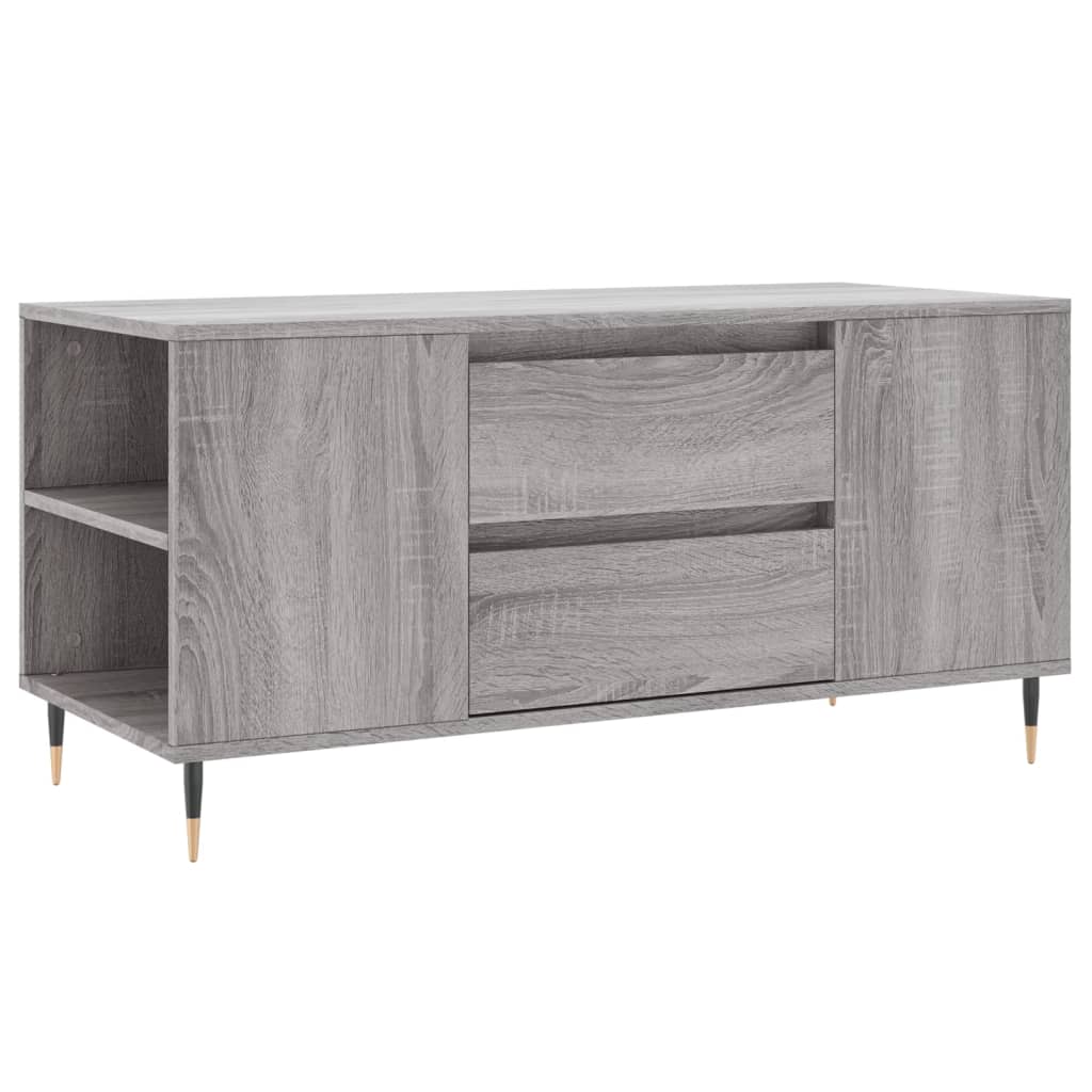 Coffee Table Grey Sonoma 102x44.5x50 cm Engineered Wood