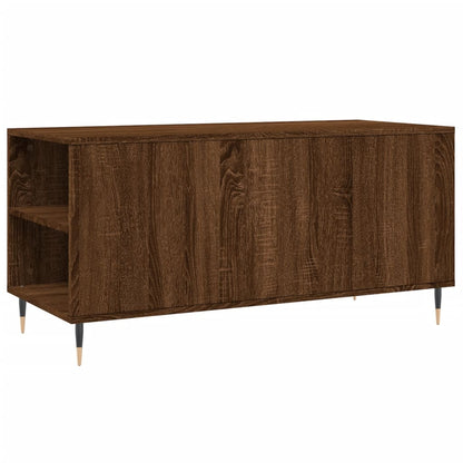 Coffee Table Brown Oak 102x44.5x50 cm Engineered Wood