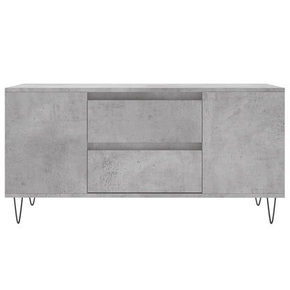 Coffee Table Concrete Grey 102x44.5x50 cm Engineered Wood