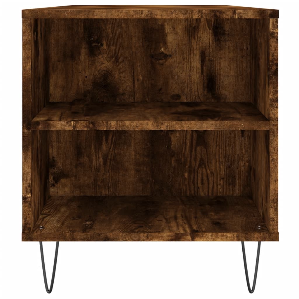 Coffee Table Smoked Oak 102x44.5x50 cm Engineered Wood