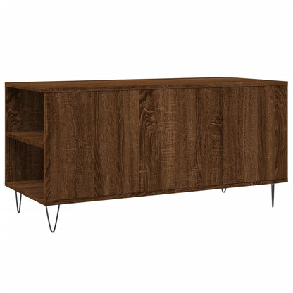 Coffee Table Brown Oak 102x44.5x50 cm Engineered Wood