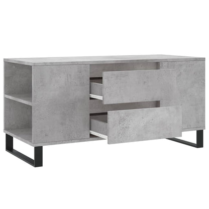 Coffee Table Concrete Grey 102x44.5x50 cm Engineered Wood