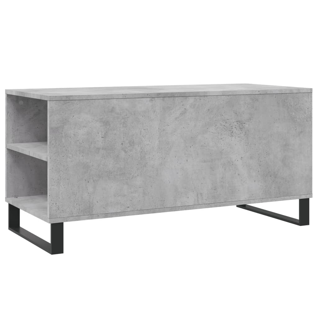 Coffee Table Concrete Grey 102x44.5x50 cm Engineered Wood