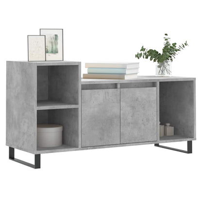 TV Cabinet Concrete Grey 100x35x55 cm Engineered Wood