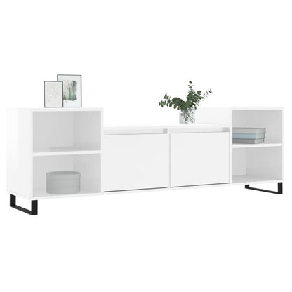 TV Cabinet High Gloss White 160x35x55 cm Engineered Wood