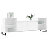 TV Cabinet High Gloss White 160x35x55 cm Engineered Wood