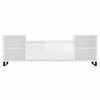 TV Cabinet High Gloss White 160x35x55 cm Engineered Wood