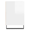 TV Cabinet High Gloss White 160x35x55 cm Engineered Wood