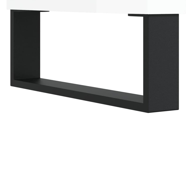 TV Cabinet High Gloss White 160x35x55 cm Engineered Wood