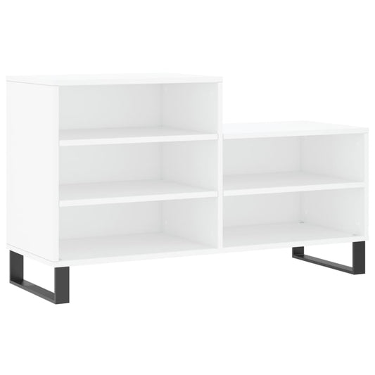 Shoe Cabinet White 102x36x60 cm Engineered Wood