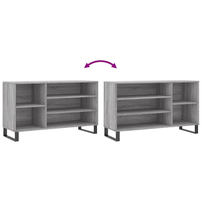 Shoe Cabinet Grey Sonoma 102x36x60 cm Engineered Wood