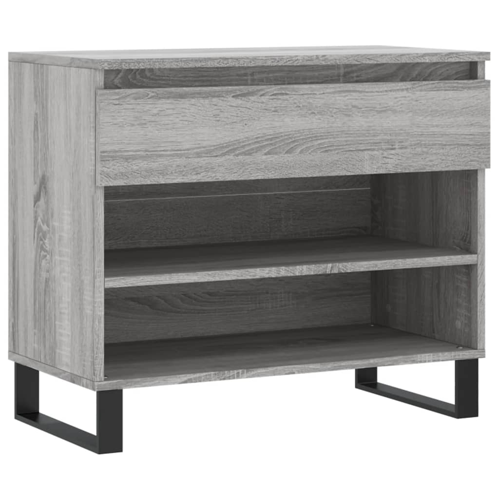 Shoe Cabinet Grey Sonoma 70x36x60 cm Engineered Wood