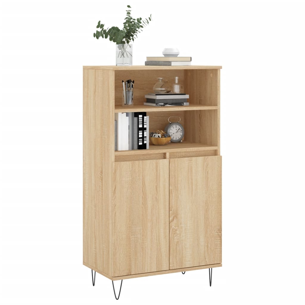 Highboard Sonoma Oak 60x36x110 cm Engineered Wood