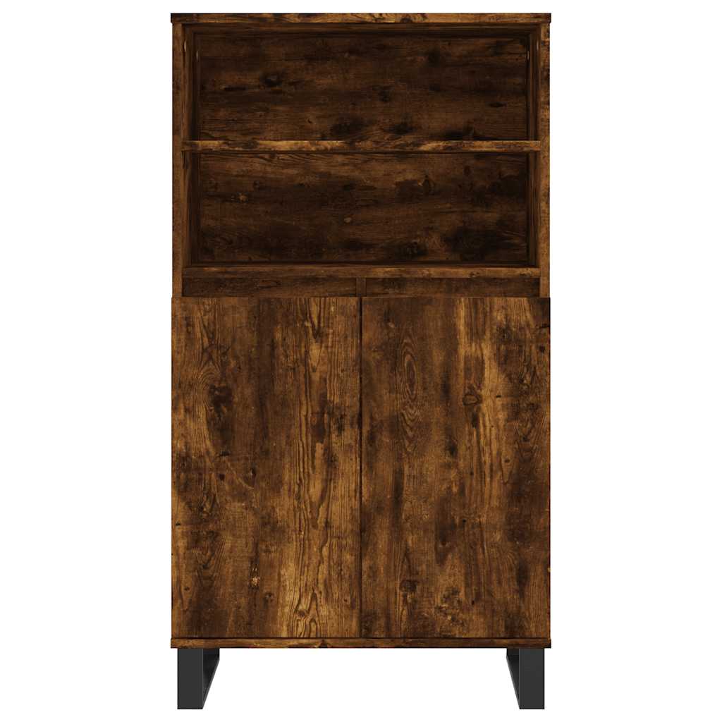 Highboard Smoked Oak 60x36x110 cm Engineered Wood