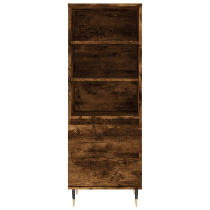 Highboard Smoked Oak 40x36x110 cm Engineered Wood
