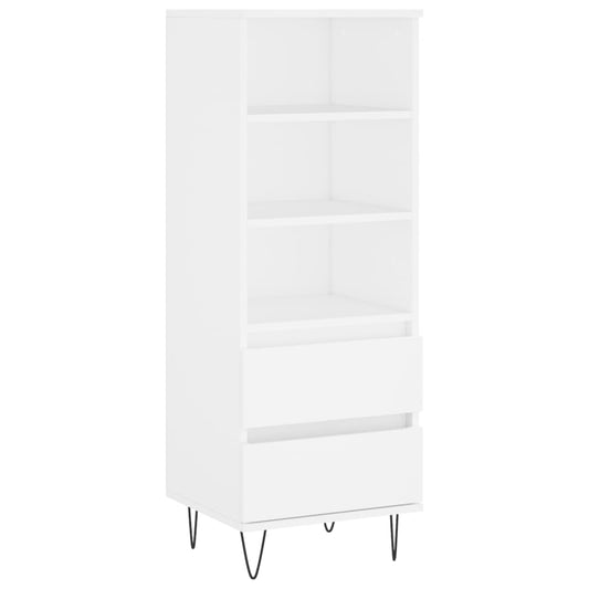 Highboard White 40x36x110 cm Engineered Wood