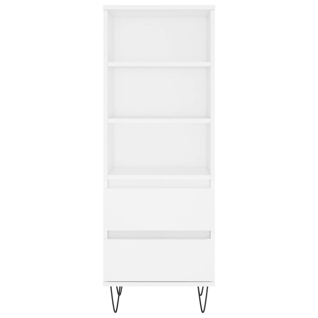 Highboard White 40x36x110 cm Engineered Wood