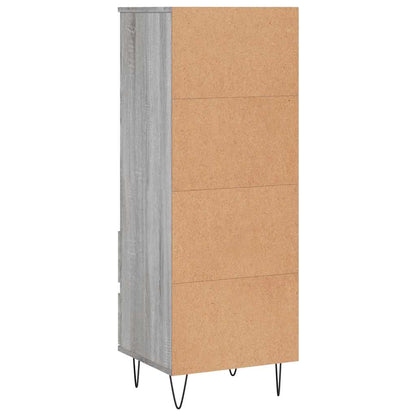 Highboard Grey Sonoma 40x36x110 cm Engineered Wood
