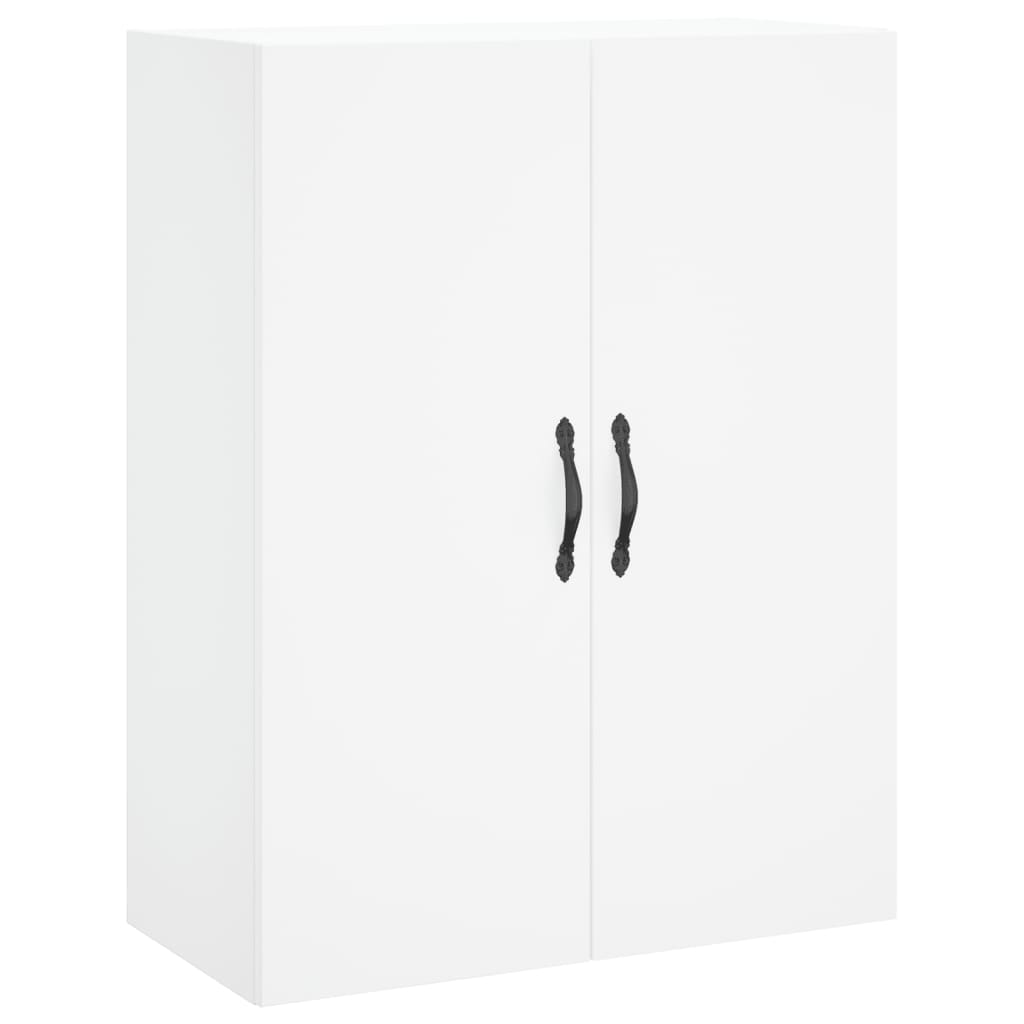 Wall Mounted Cabinet White 69.5x34x90 cm Engineered Wood