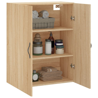 Wall Mounted Cabinet Sonoma Oak 69.5x34x90 cm Engineered Wood