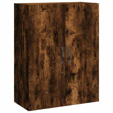 Wall Mounted Cabinet Smoked Oak 69.5x34x90 cm Engineered Wood