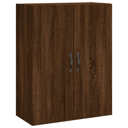 Wall Mounted Cabinet Brown Oak 69.5x34x90 cm Engineered Wood