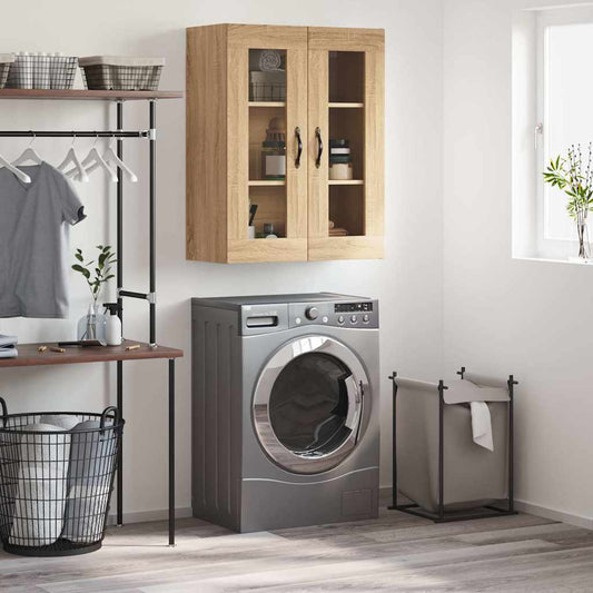 Wall Mounted Cabinet Sonoma Oak 69.5x34x90 cm Engineered Wood