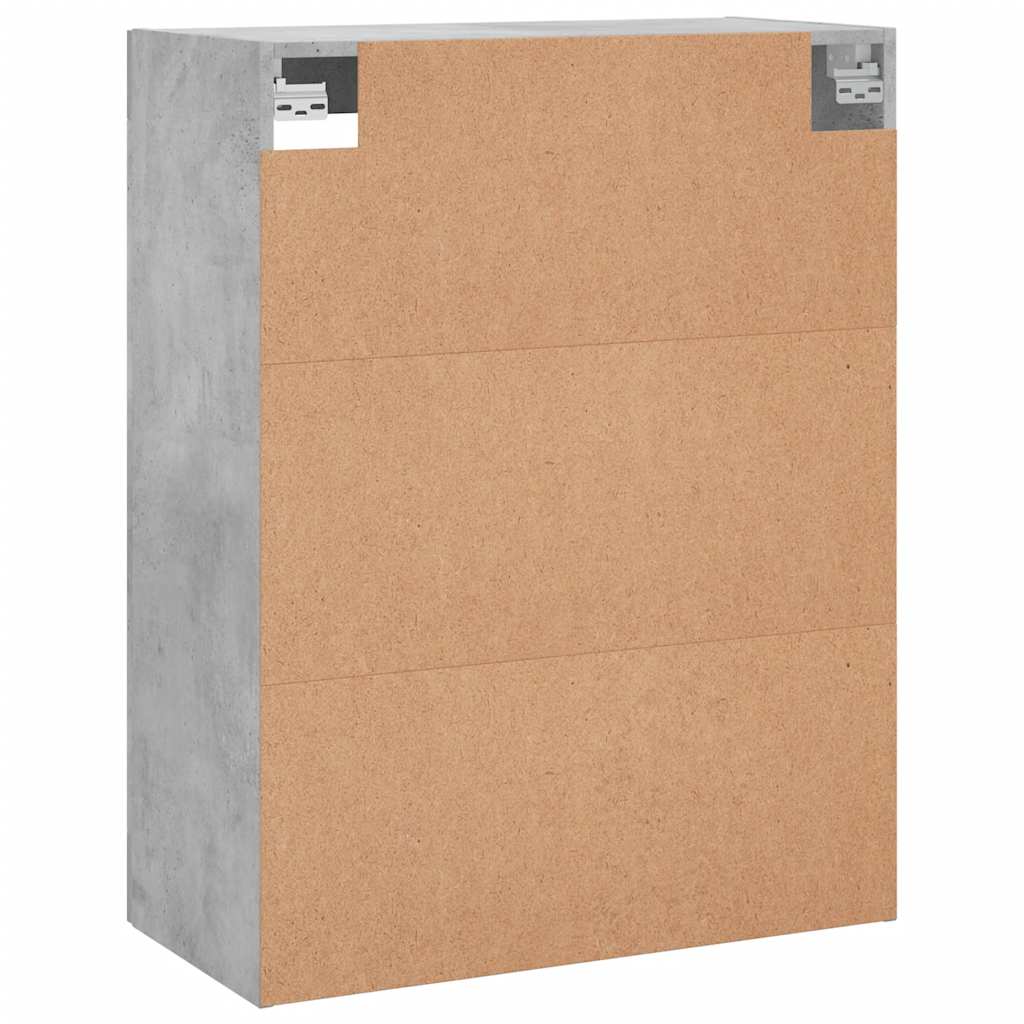 Wall Mounted Cabinet Concrete Grey 69.5x34x90 cm Engineered Wood