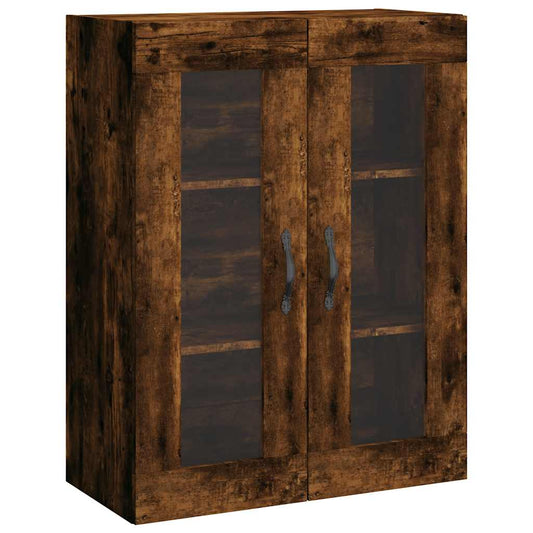 Wall Mounted Cabinet Smoked Oak 69,5x34x90 cm Engineered Wood