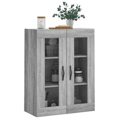 Wall Mounted Cabinet Grey Sonoma 69.5x34x90 cm Engineered Wood