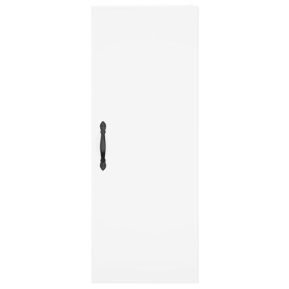 Wall Mounted Cabinet White 34.5x34x90 cm Engineered Wood