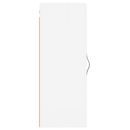 Wall Mounted Cabinet White 34.5x34x90 cm Engineered Wood