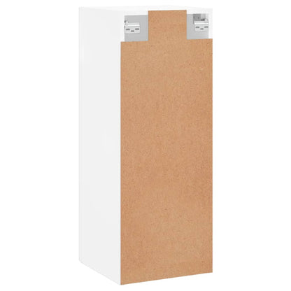 Wall Mounted Cabinet White 34.5x34x90 cm Engineered Wood