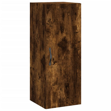 Wall Mounted Cabinet Smoked Oak 34.5x34x90 cm Engineered Wood